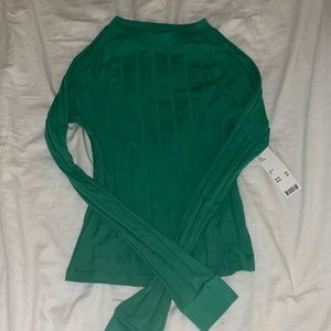 Long sleeve ribbed top